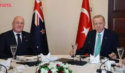 Erdoğan, Yeni Zelanda Başbakanı Luxon Onuruna Yemek Verdi