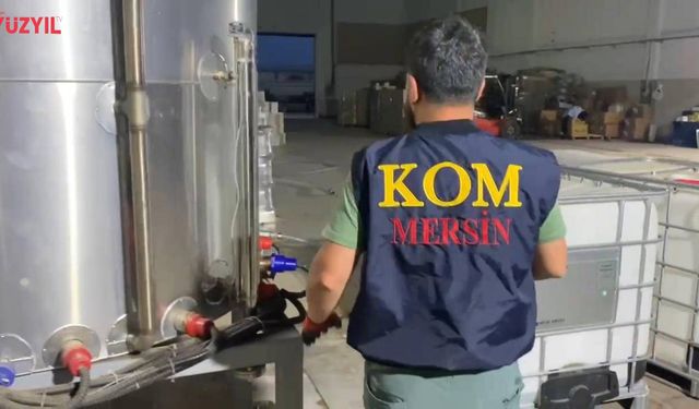 Mersin’de Kaçak Alkol Operasyonu: Etil Alkol Ele Geçirildi