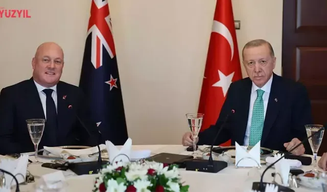 Erdoğan, Yeni Zelanda Başbakanı Luxon Onuruna Yemek Verdi
