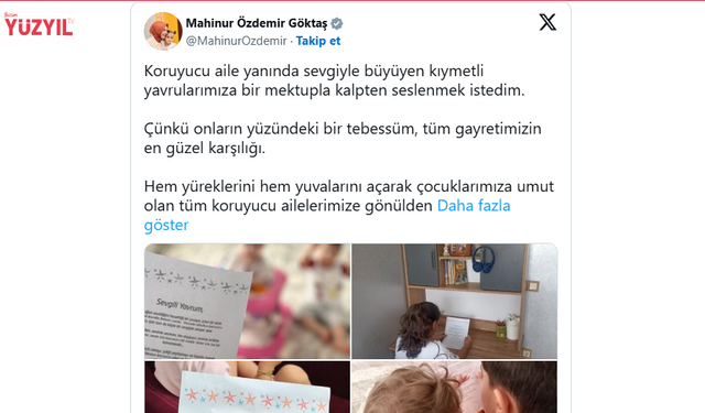 Bakan Göktaş'tan Çocuklara Mektup