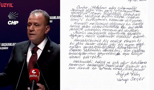Vahap Seçer’den Başkan Vekili Genç’e Tebrik