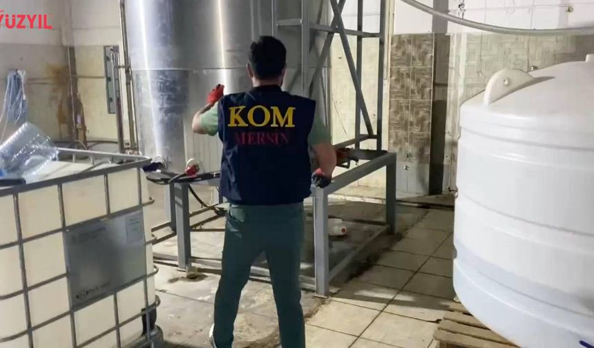 Mersin’de Kaçak Alkol Operasyonu: Etil Alkol Ele Geçirildi