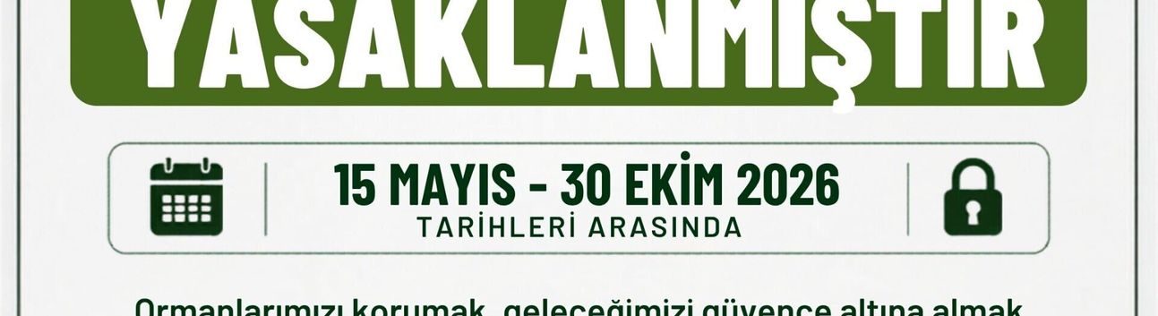 Mersin’de Ormanlık Alanlara Girişler Yasaklandı